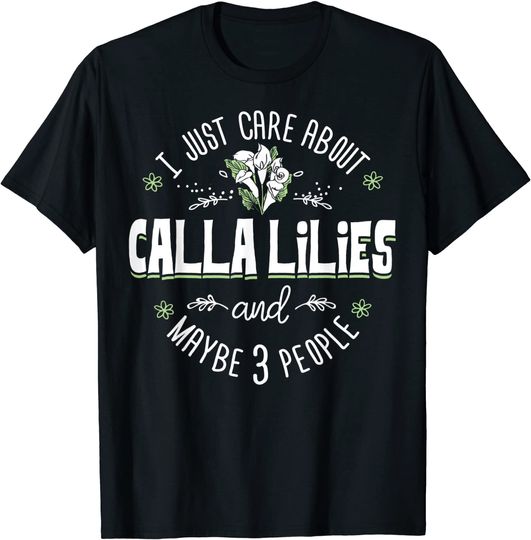Calla Lilies Flower Design T Shirt