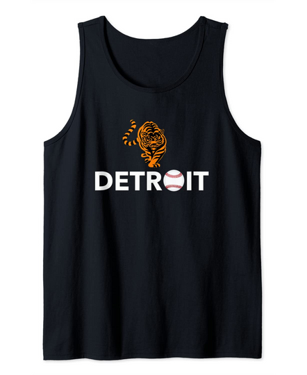 Detroit Tiger Mascot Tank Top