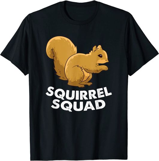 Discover Squirrel Squad Team Squirrel Lover T-Shirt