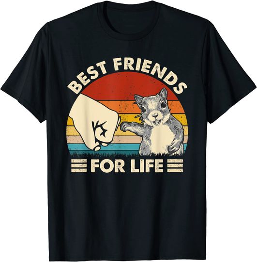 Discover Squirrel Best Friend For Life Fist Bump T-Shirt