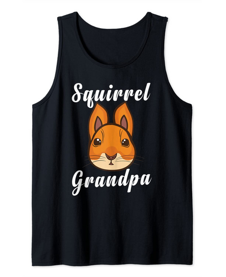 Squirrel Grandpa Rodent Chipmunk Lover Grandfather Men Tank Top