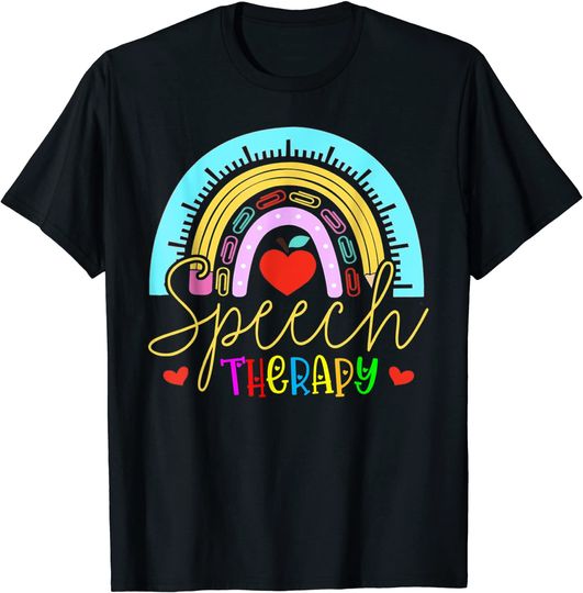 Speech Therapy Leopard Rainbow T-Shirt