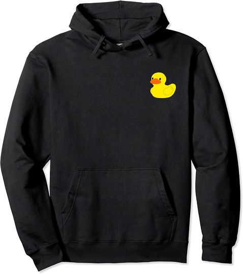 Little Yellow Rubber Ducky Graphic Pullover Hoodie