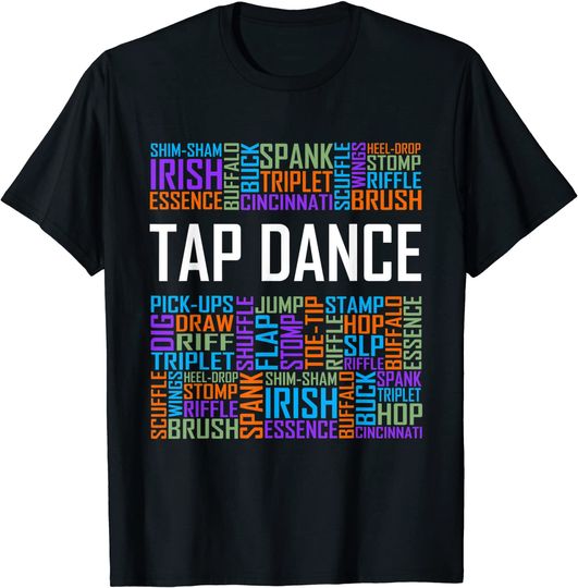 Discover Tap Dance Words Lover T Shirt