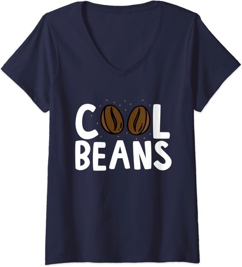 Coffee Lovers Beans V-Neck T-Shirt