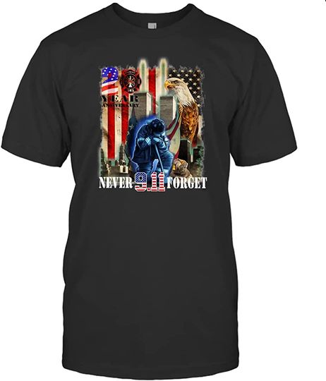 Never Forget 9-11-2001 20th Anniversary Classic T-Shirt.AMZ