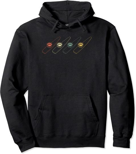 Retro Kazoo Musical Instrument Pullover Hoodie