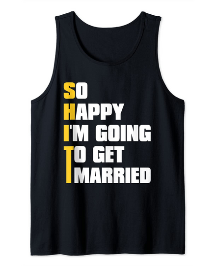Sarcastic Bachelor Party Stag Groomsmen Getaway Wedding Tank Top