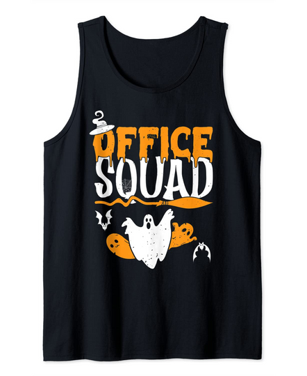 Office Squad Spooky Halloween Back To School Administration Tank Top