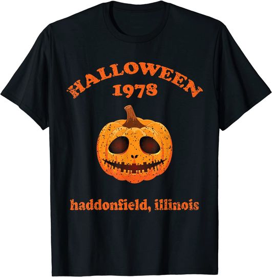 Holiday Spooky Scary Pumpkin Haddonfield Halloween 1978 T Shirt