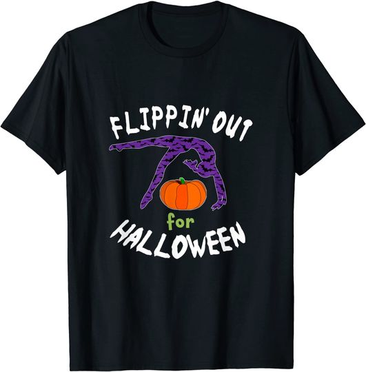 Flipping Out For Halloween Gymnastics T Shirt