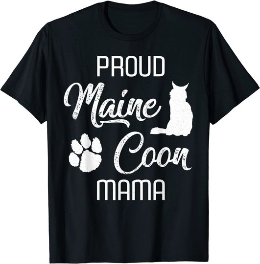 Proud Maine Coon Mama Cat T Shirt