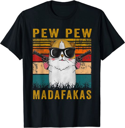 Pew Pew Madafakas Guinea Pig Rodent T-Shirt