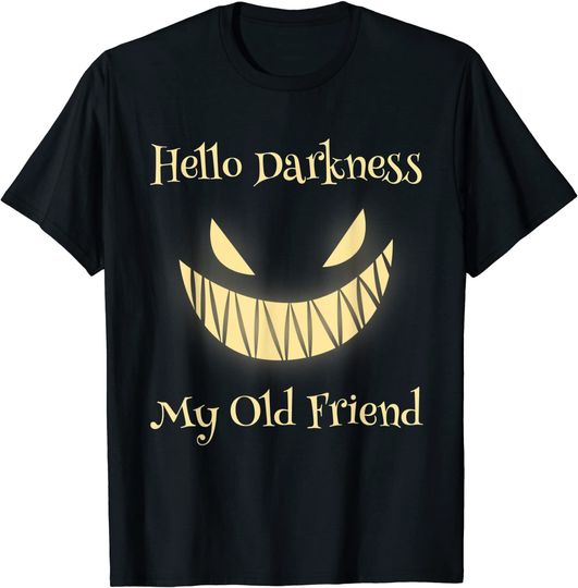 Hello Darkness My Old Friend Scary Pumpkin T-Shirt