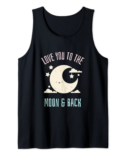 Love You To The Moon And Back Stars Tank Top