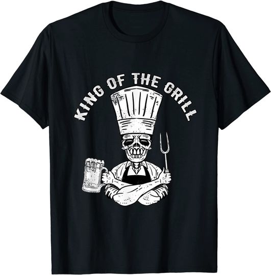 BBQ King of the Grill Dad Steak T Shirt
