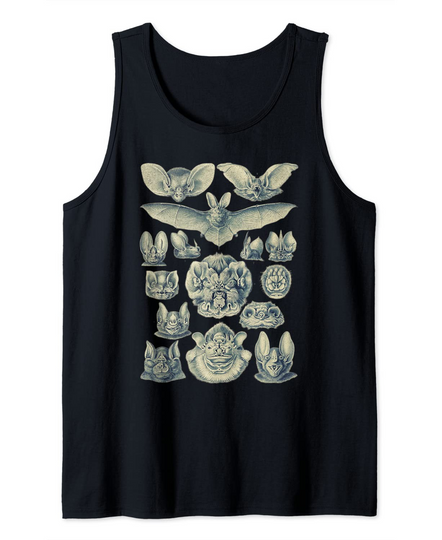 Discover Creepy Goth Bat Faces Dark Tank Top