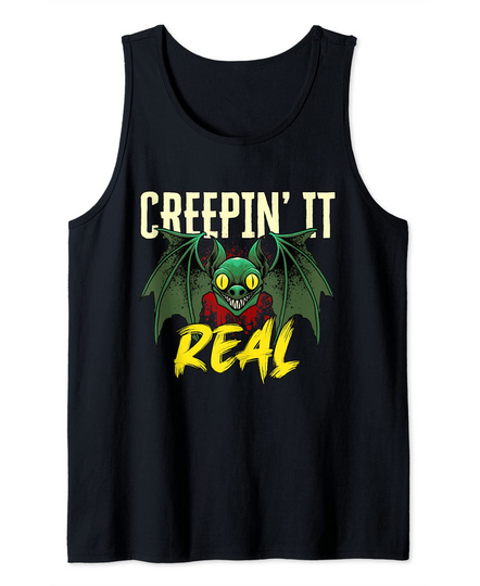 Discover Creepin' It Real Bat Tank Top