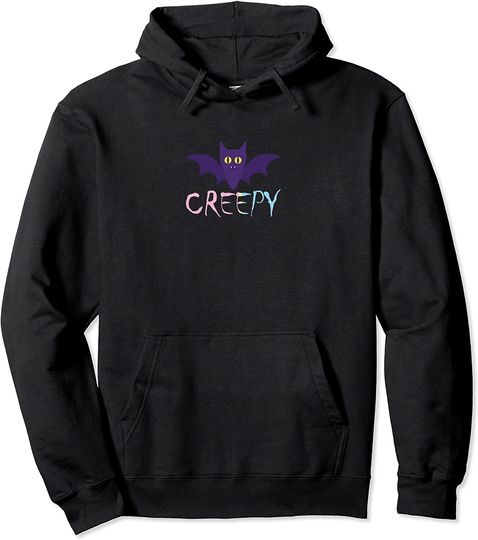 Kawaii Goth Soft Grunge Creepy Bat Pullover Hoodie