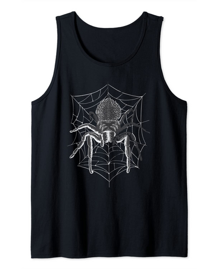 Tarantula Spider Creepy Halloween Spider Tank Top