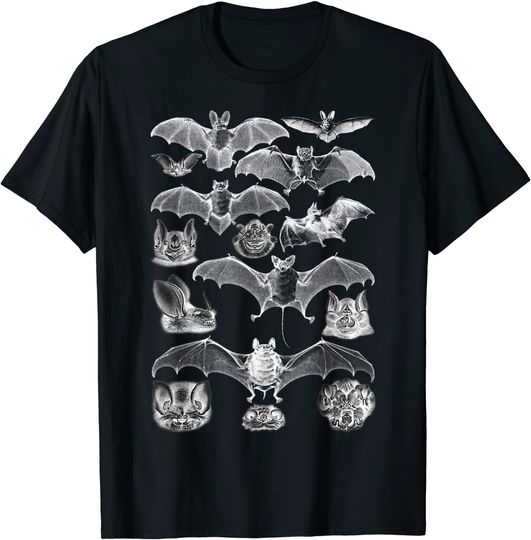 Bats Night Microbat Night View Creepy Goth T-Shirt