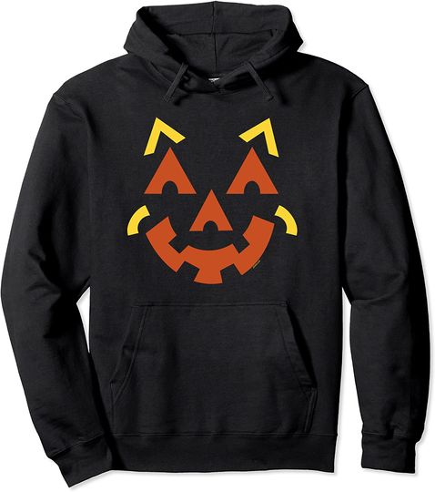 Halloween Jack O' Lantern Pumpkin Face Pullover Hoodie