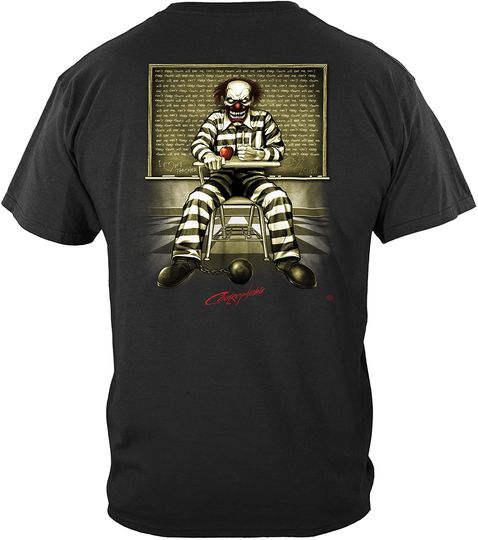 Discover Evil Clown Class Clown Black T-Shirt