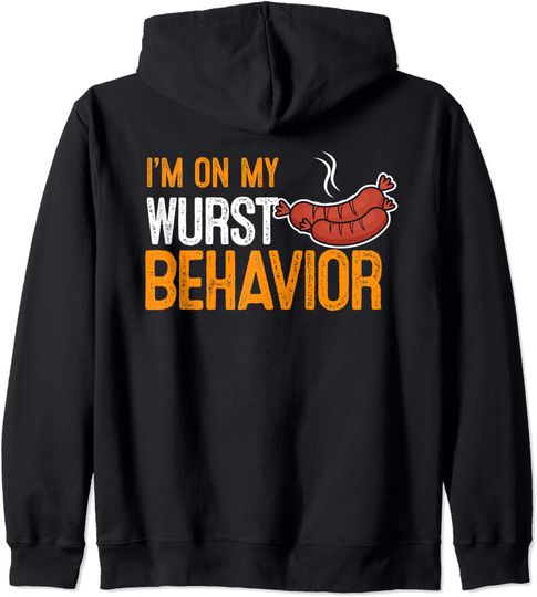 I'm on My Wurst Behavior Worst Bratwurst Oktoberfest Beer Hoodie