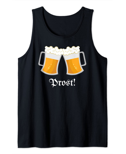 Prost Beer Drinking German Cheers Oktoberfest 2021 Tank Top