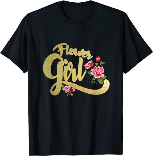Flower Girl  Bride Groom Wedding Party T Shirt