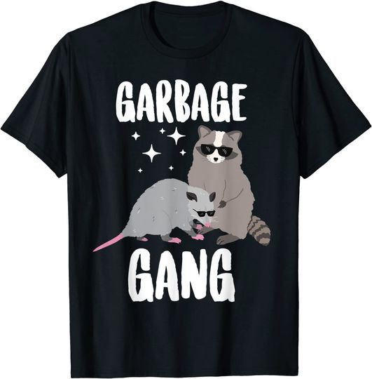 Discover Opossum And Raccoon Shirt Garbage Gang T Shirt