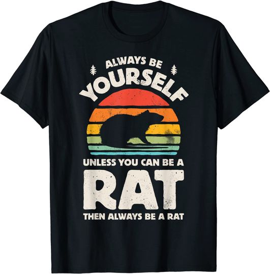 Discover Rat Always Be Yourself Retro Vintage T Shirt