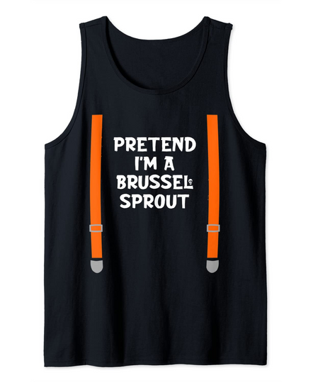 Discover Pretend I'm Brussel Sprout Lazy Halloween Costume Green Tank Top