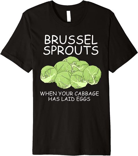 Discover Funny Brussel Sprouts Nutrition Healthy T-Shirt