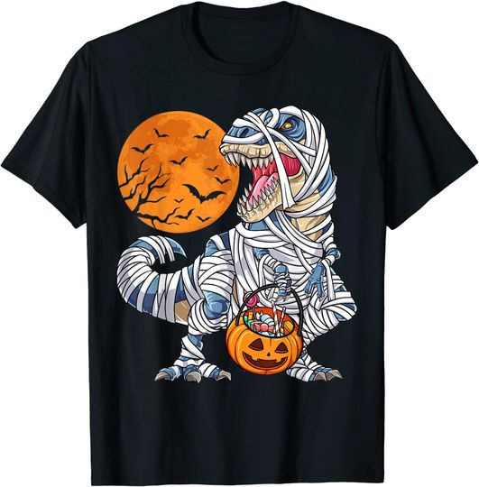 Halloween Mummy Pumpkin T Shirt