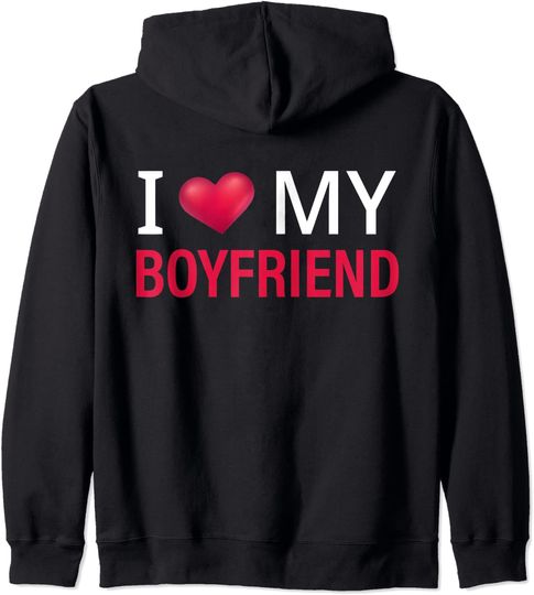 I Love My Boyfriend Pullover Hoodie