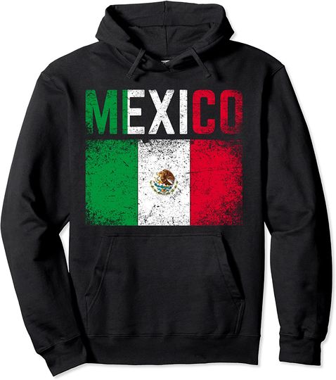 Mexican Flag Mexico Pullover Hoodie