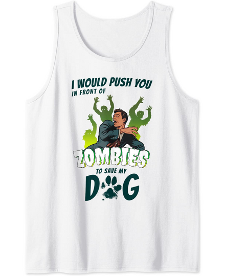 Discover Halloween Zombie Funny Dog Lover Dog Mom Dog Dad Tank Top
