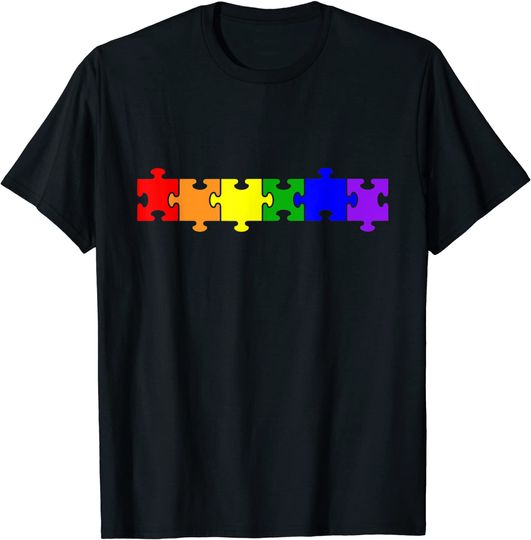 Discover Jigsaw Puzzle Pieces T Shirt