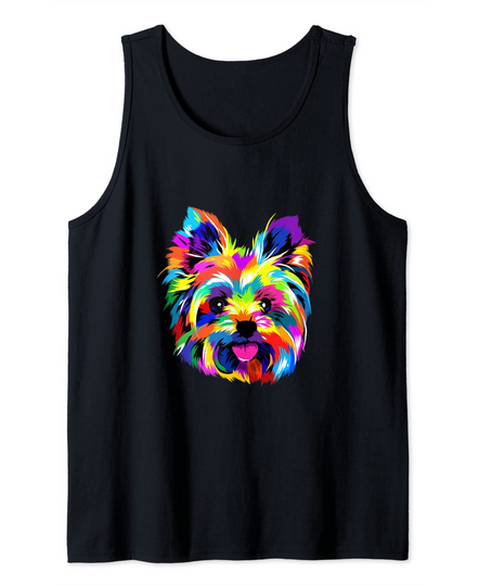 Pop Art Yorkshire Terrier Dog Tank Top
