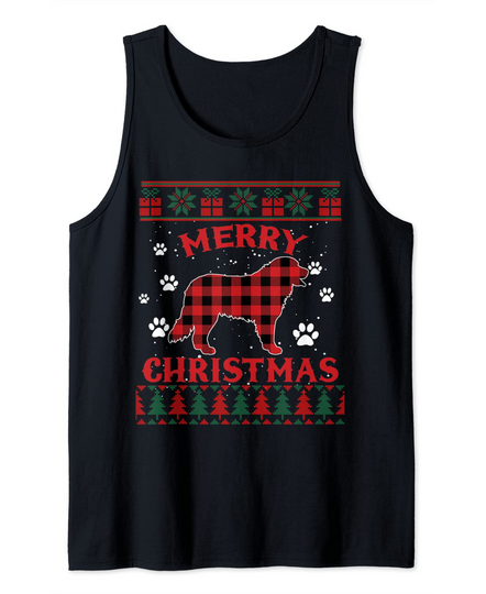 Discover Bernese Mountain Dog Ugly Christmas Tank Top