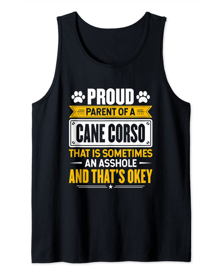 Proud Parent of a Cane Corso Tank Top