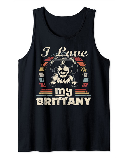 Discover I Love My Brittany Vintage Tank Top