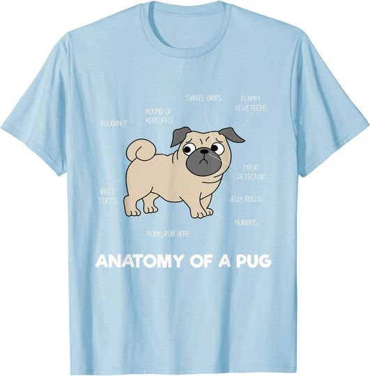 Anatomy Of A Pug T-Shirt
