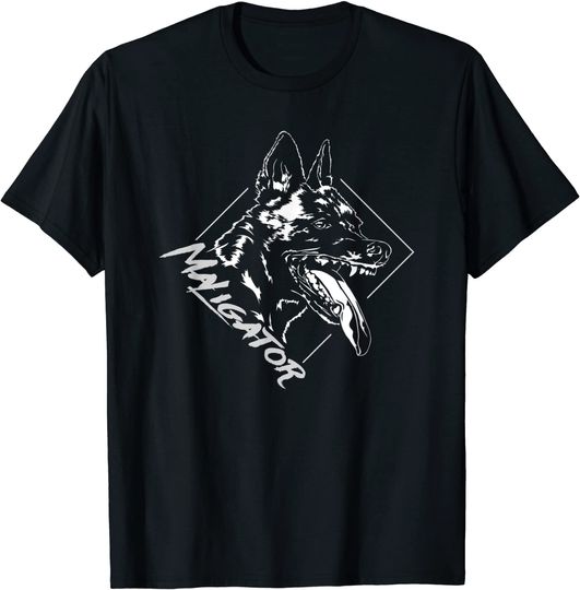 Maligator Belgian Malinois Dog T Shirt