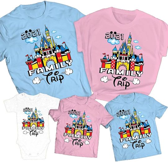 Discover Matching Disney Family Castle Mickey And Minnie T Shirt
