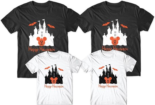 Disney Halloween Matching Castle T Shirt