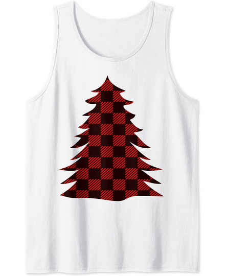 Buffalo Check Christmas Tree Tank Top