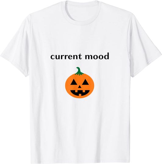 Current Mood Halloween Jack O Lantern Pumpkin T-Shirt