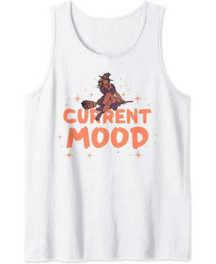 Current Mood Black Girl Fun Melanin Poppin Halloween Witches Tank Top